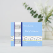 Modèle d'annonce de naissance de garçon (Debout devant)