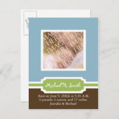 Modèle d'annonce de naissance de garçon - Personna (Devant / Derrière)