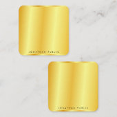 Modèle d'apparence métallique Faux Gold personnali (Devant / Derrière)