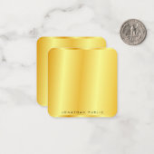 Modèle d'apparence métallique Faux Gold personnali (Devant/Arrière en situation)