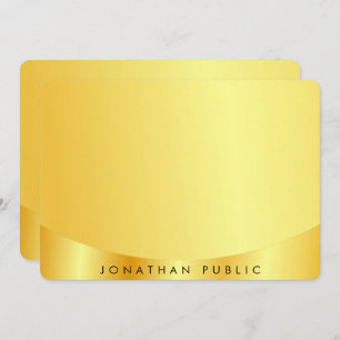 Modèle d'apparence métallique Faux Or glamour