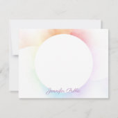 Modèle d'aquarelle moderne manuscrit (Dos)