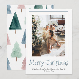 Modèle d'arbre de Noël personnalisé avec photo