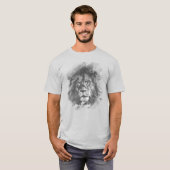 Modèle d'art moderne TShirt Lion Face Pop (Devant entier)
