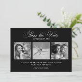 Modèle de 3 photos pour faire-part de mariage (Debout devant)