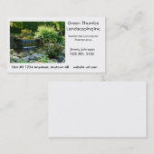 Modèle de aménagement ou de jardinage de carte de (Devant / Derrière)