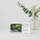 Modèle de aménagement ou de jardinage de carte de (Debout devant)