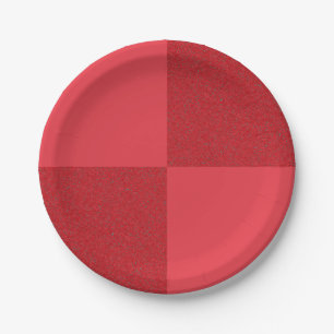Modèle de assiette de fête rouge damier – Personna