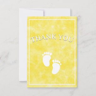 Modèle de Baby shower d'aquarelle jaune