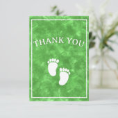 Modèle de Baby shower d'aquarelle verte (Debout devant)