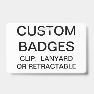 Modèle de badge à pince en métal personnalisé sur