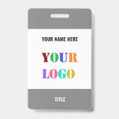 Modèle de Badge de Nom de Logo d'Entreprise Person (Arrière)