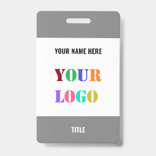 Modèle de Badge de Nom de Logo d'Entreprise Person