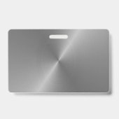 Modèle de Badge de Nom de Photo à Effet Métallique (Arrière)
