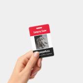 Modèle de badge d'employé de photo personnalisé ro (Manuel / portable)