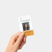 Modèle de badge d'employé d'une installation médic (Manuel / portable)
