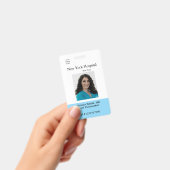 Modèle de badge d'employé d'une installation médic (Manuel / portable)