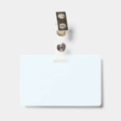 MODÈLE de badge d'entreprise avec ID photo (Arrière avec clip)