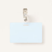 Modèle de badge d'entreprise avec ID photo RWB (Dos avec clip)