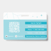 Modèle de badge d'événement (Arrière)