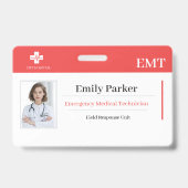 Modèle de badge d'identification personnalisé pour (Avant)