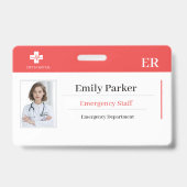 Modèle de badge d'identification personnalisé pour (Avant)