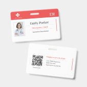 Modèle de badge d'identification personnalisé pour (Avant & arrière)