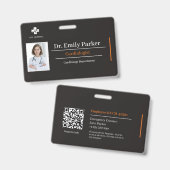 Modèle de Badge d'Identification Personnalisé pour (Avant & arrière)