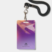 Modèle de badge d'identification personnalisé pour (Dos avec cordon)