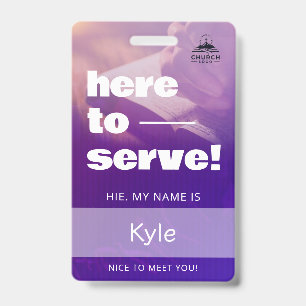 Modèle de badge d'identification personnalisé pour