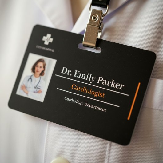 Modèle de Badge d'Identification Personnalisé pour