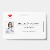 Modèle de badge d'identification personnalisé pour (Avant)