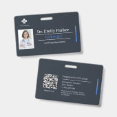 Modèle de badge d'identification personnalisé pour (Avant & arrière)