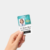 Modèle de badge d'identification pour enseignants (Manuel / portable)