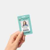 Modèle de badge d'identité étudiant de l'universit (Manuel / portable)