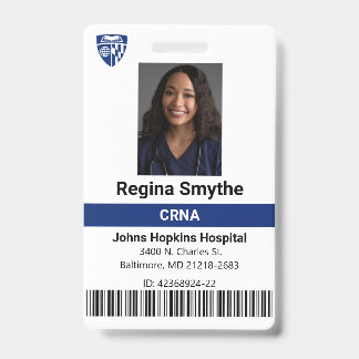 Modèle de badge Médicale de l'hôpital personnalisé