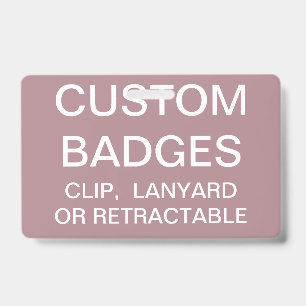 Modèle de badge personnalisé sur cordon personnali