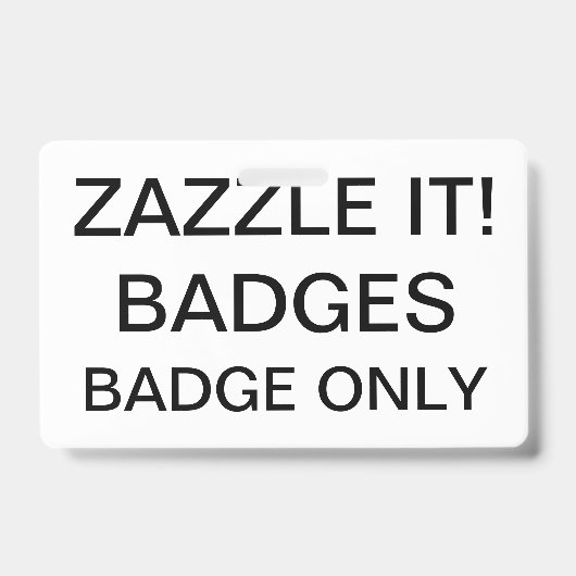 Modèle de BADGE personnalisé vierge (Avant)
