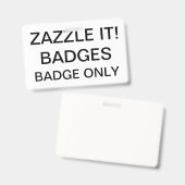 Modèle de BADGE personnalisé vierge (Avant & arrière)