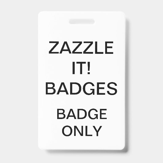 Modèle de BADGE personnalisé vierge (Avant)