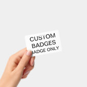 Modèle de BADGE personnalisé vierge (Manuel / portable)