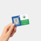 Modèle de badge photo pour organisation à but non  (Manuel / portable)