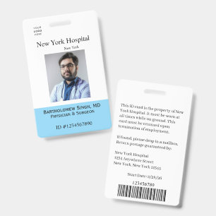Modèle de badge pour employés d'un établissement m