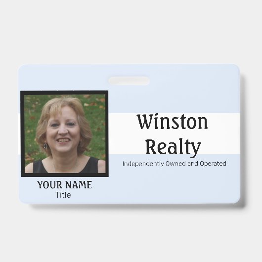 Modèle de badge professionnel avec carte d'identit (Avant)