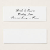 Modèle de balise de mariage personnalisé (Devant & derrière)