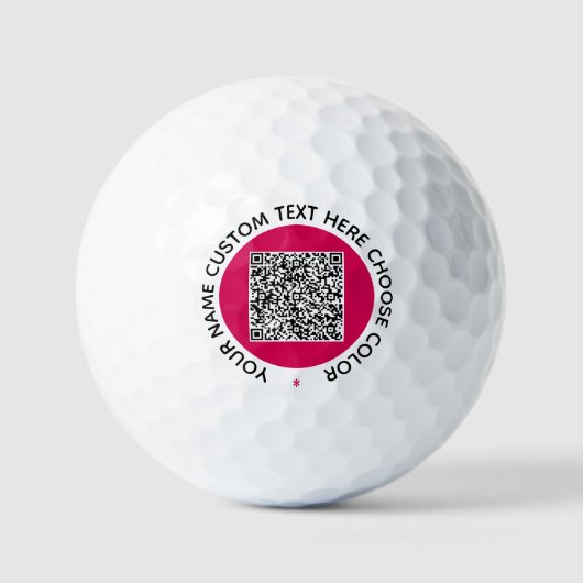 Modèle de balles de golf avec tampons de texte per (Recto)