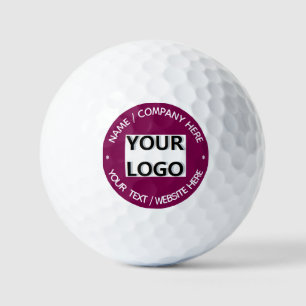 Modèle de balles de golf avec tampons personnalisé