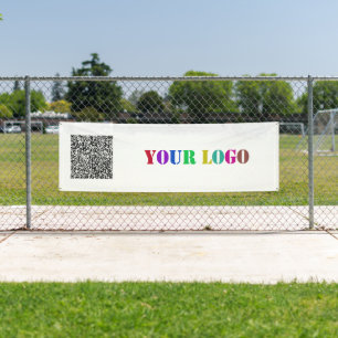 Modèle de bannière commerciale avec code QR person