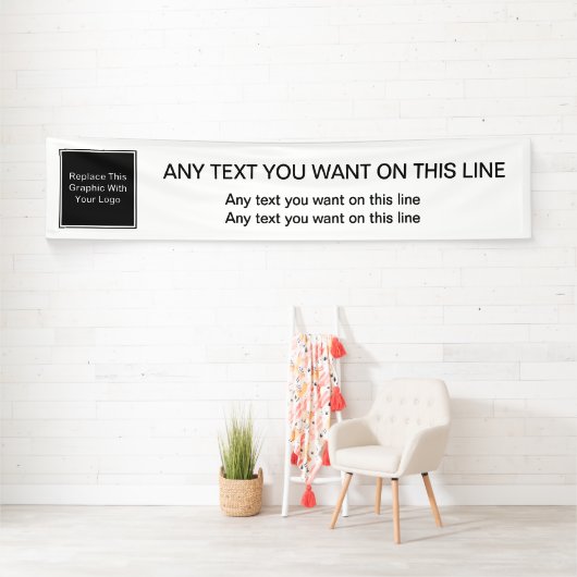 Modèle de bannière de logo de grande entreprise (En situation)