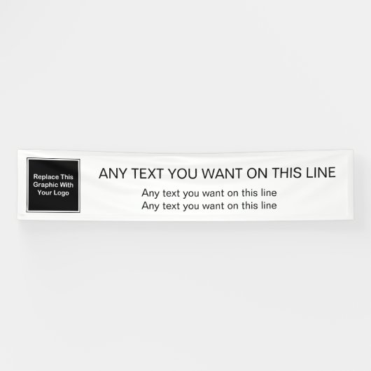 Modèle de bannière de logo de grande entreprise (Horizontal)